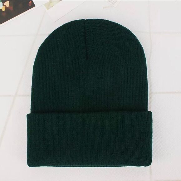 2/$30 FOREST GREEN Unisex Beanie OS - Picture 1 of 3